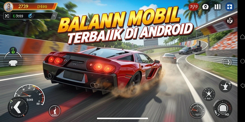 Gameplay balapan mobil yang seru dan mendebarkan dalam 2739.