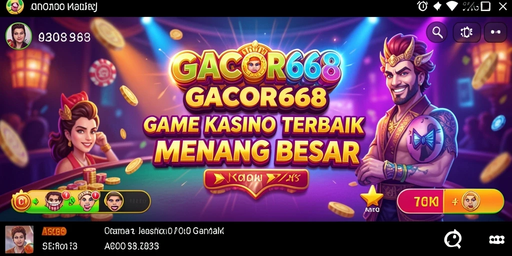 Tampilan grafis memukau dari gameplay Kasino GACOR668.