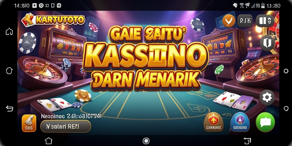 Screenshot permainan KARTUTOTO menampilkan aksi Kasino yang mendebarkan.