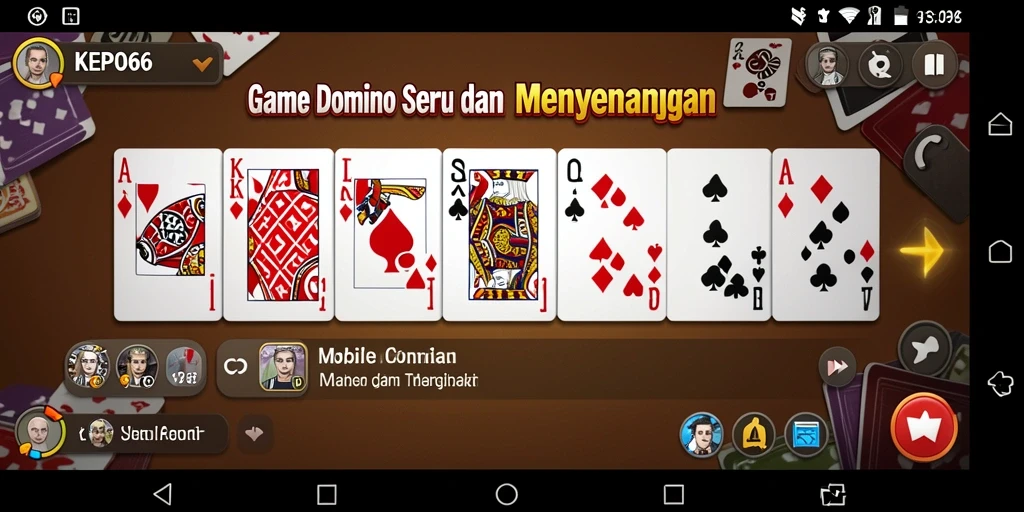 Tampilan gameplay seru dari KEPO66 dengan domino klasik.