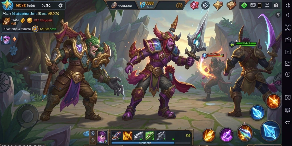 Gambaran menakjubkan dari gameplay ARPG di MC888.