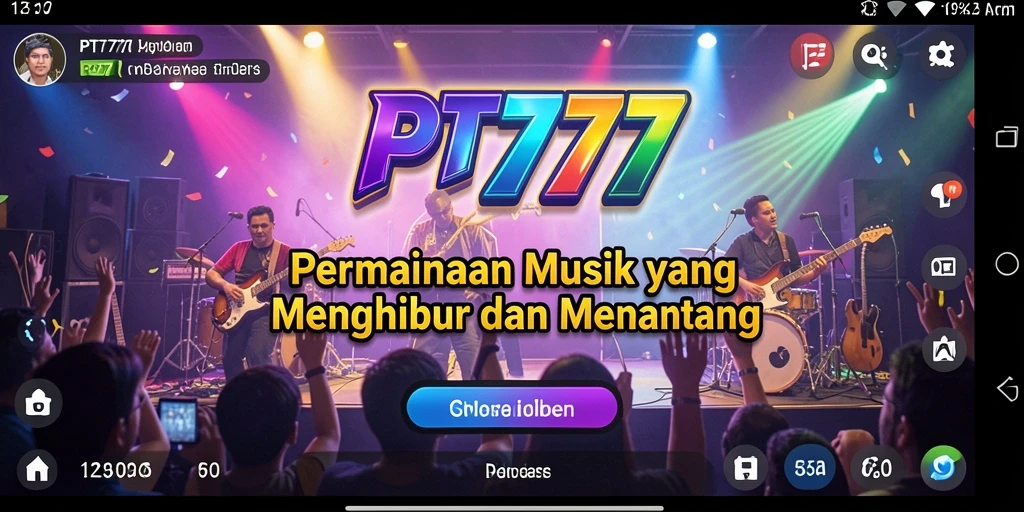 Tampilan menarik dari gameplay PT777 yang penuh warna.